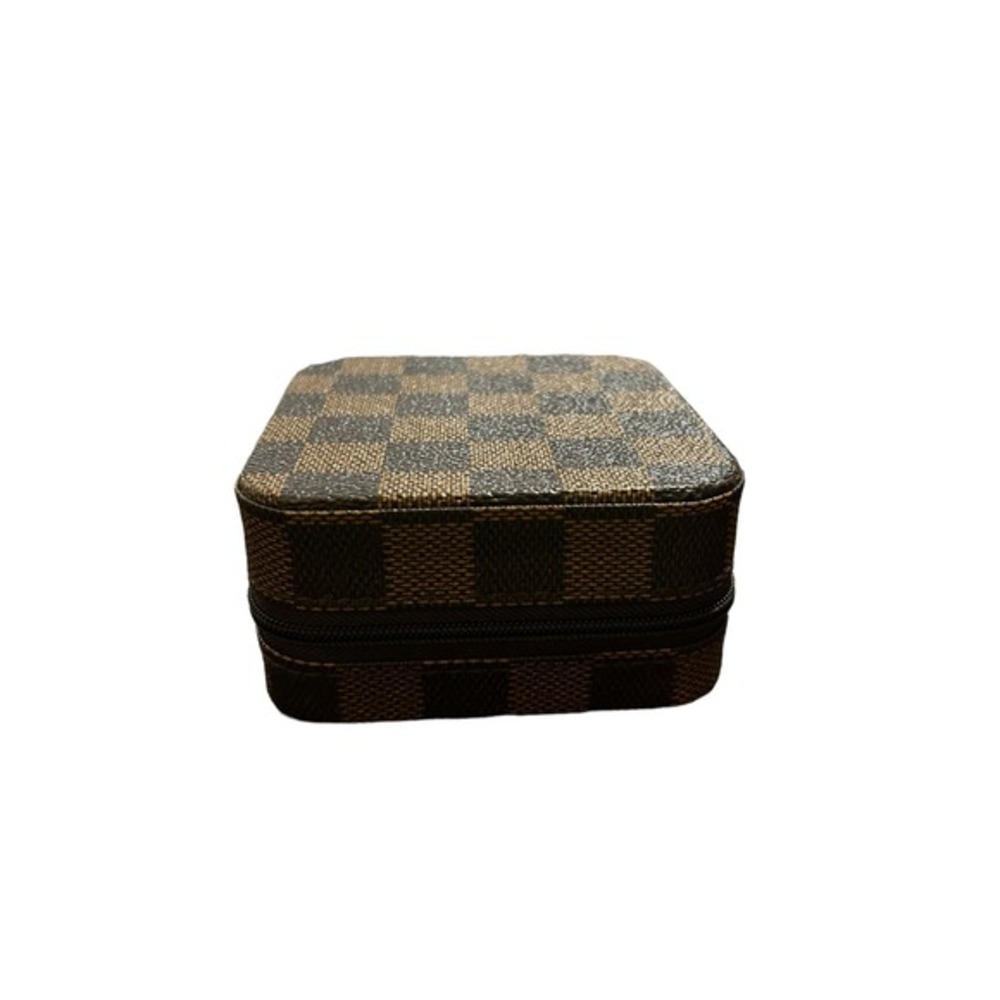 Tiny Checkered Jewelry Box